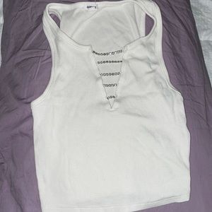 GARAGE Sequin Cropped Tank